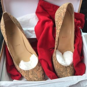 Christian Louboutin Simple Pump 85 Cork Pepite